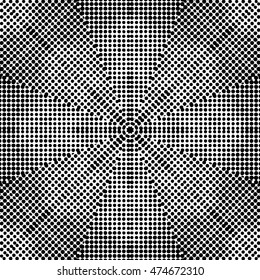 Abstract black and white vector geometric seamless pattern.