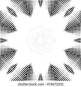 Abstract black and white vector geometric seamless pattern.