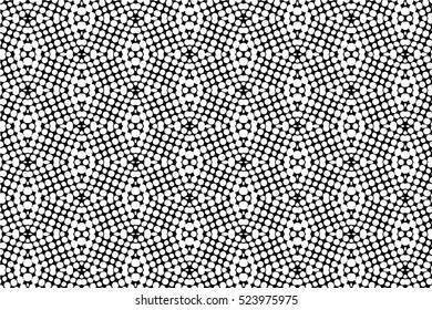 Abstract black and white vector geometric seamless pattern.