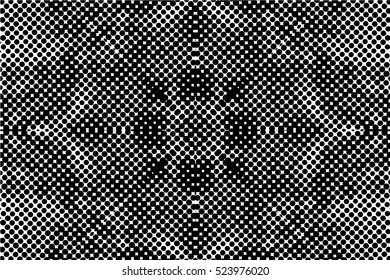 Abstract black and white vector geometric seamless pattern.