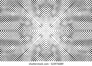 Abstract black and white vector geometric seamless pattern.