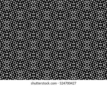 Abstract black and white vector geometric seamless pattern.