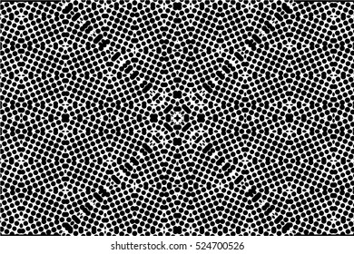 Abstract black and white vector geometric seamless pattern.