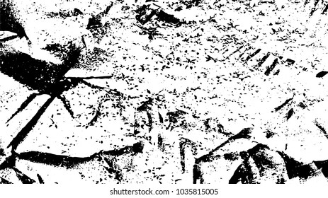 Abstract black and white vector grunge texture