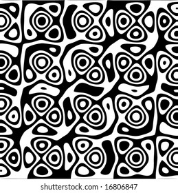 Abstract Black and White Vector Illustration