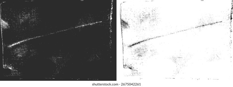 Abstractas ruido de Vector blanco y negro efecto desgastado Grunge textura de fondo