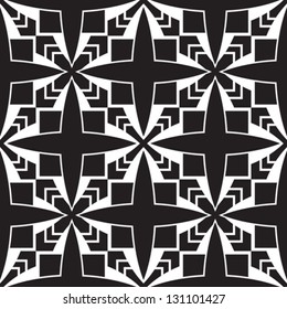 Abstract black and white vector seamless pattern