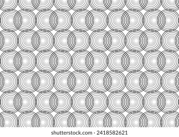 Abstract black and white vector simple pattern design