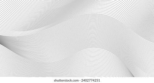 abstract black and white vector wave background