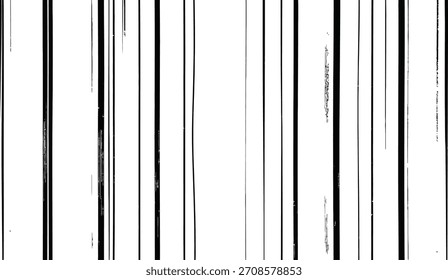 Abstract Black White Vertical Striped Grunge Pattern Vector Isolated