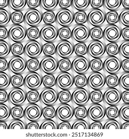 Abstract Black and white vortex Seamless pattern vector. Geometrical wallpaper. Design for All textile print, blankets ,bedsheets, pillowcase , flooring, background, cover, clothing, wrapping, fabric.