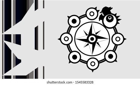 abstract black and white wallpaper with star