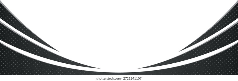 Abstract Black and white Wave Background with Copy Space