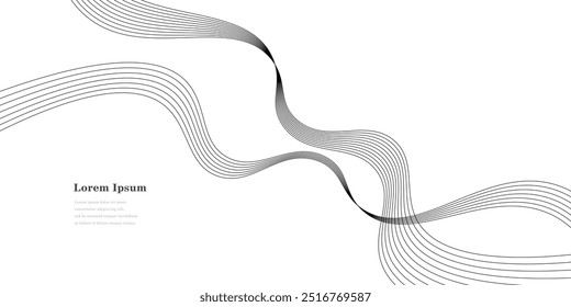 onda branca preta abstrata. fundo geométrico da textura do DNA. tecnologia científica. conceito genético.