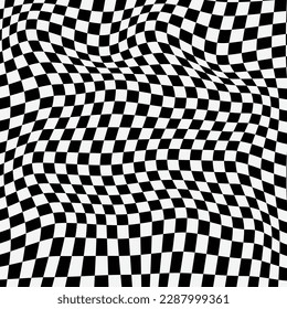 abstract black and white wave pattern for wallpaper and background.
