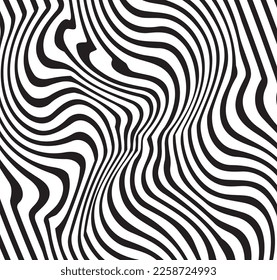 Abstract black and white waves background,modern geometric pattern,Abstract Monochrome graphic design.Vector geometrical  lines Texture,illustration zigzag effect.