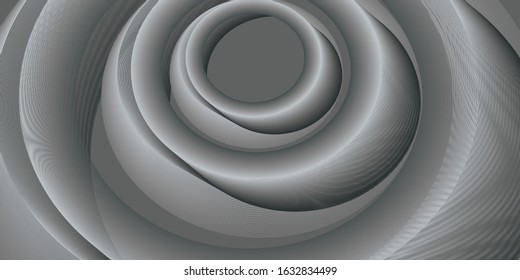 Abstract black and white waves design. Vector illustration