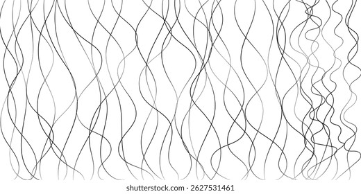 Abstract black and white wavy lines pattern design
This black and white graphic design features a mesmerizing pattern of interwoven wavy lines.