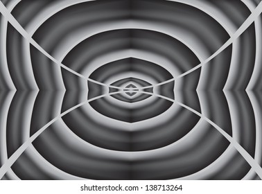 Abstract black and white web pattern.