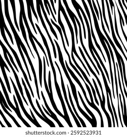 Abstract black and white zebra pattern.