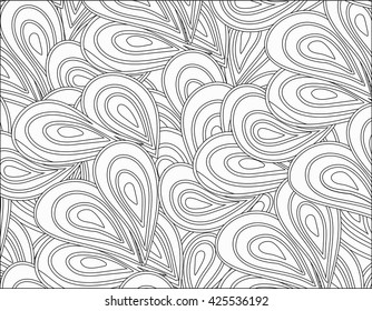 An abstract black and whitevector backgrounnd with wavy elements