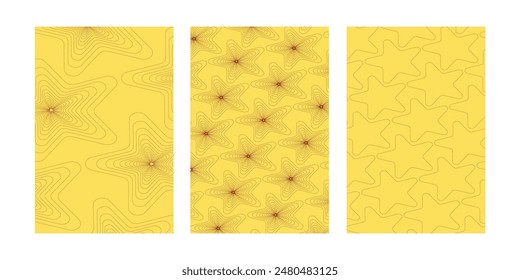 Abstract black wide horizontal background with orange and yellow gradient triangles geometric shapes. Modern simple polygonal texture elements. Suit for brochure, presentation, business, cover