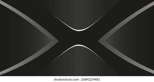 Abstract Black X-Shaped Design With Subtle Lighting. abstract background for all backgrounds