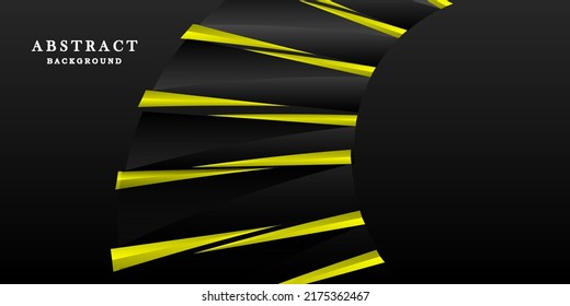 Abstract black and yellow background