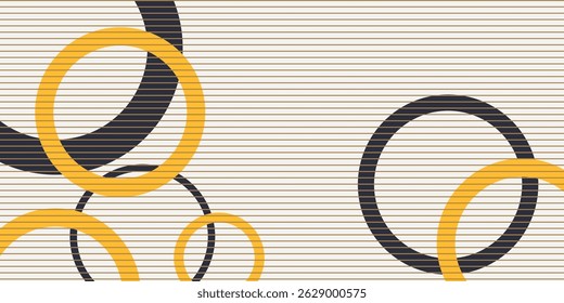 Abstract black and yellow background for presentation design with dynamic geometric shapes design. Modern illustration concept for corporate, business, talks, business ads, banner design and more