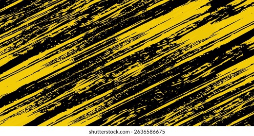 Abstract Black and Yellow Dirty Grunge Background with Halftone Effect. Sports Background with Brush Stroke Illustration. modern background