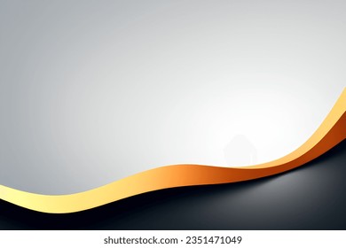 Abstract black and yellow geometric background. Dynamic shapes composition. Vector illustration.
