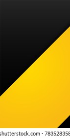 Abstract black and yellow tech geometric corporate design background. Modern business brochure/ leaflet, flyer, cover template.