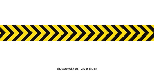 Diseño abstracto de línea de advertencia amarillo negro.