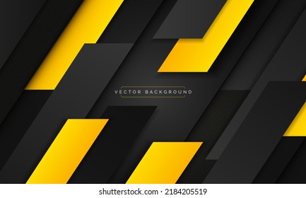 Abstract Black And Yelow Gradient Overlap Geometric Background,grey Gradient Background