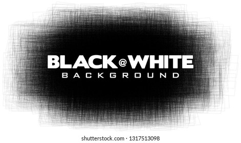 Abstract black-and-white shaded background. Vector graphic pattern of thin lines