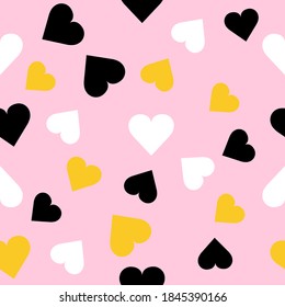 Abstract. Black,pink, gold background pattern seamless design for mask face, pillow, fashion, clothing, fabric.