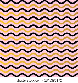 Abstract. Black,pink, gold background pattern seamless design for mask face, pillow, fashion, clothing, fabric.