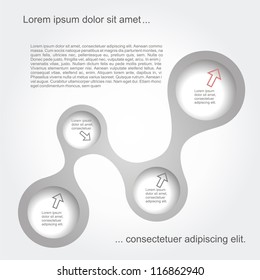 Abstract black-white web design. Vector illustration