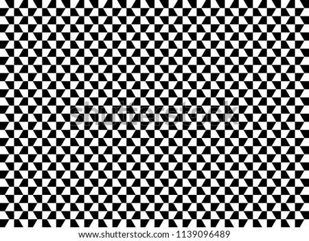Abstract blak and white geometric background pattern.