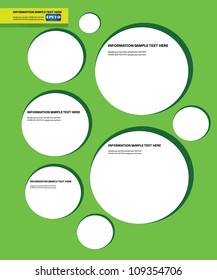 Abstract blank bubble for text, vector