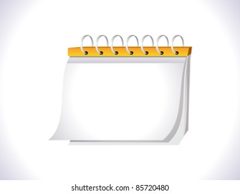 abstract blank calender icon vector illustration