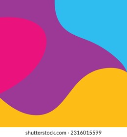 web de plantilla de diseño de elementos vectoriales de color en blanco abstracto