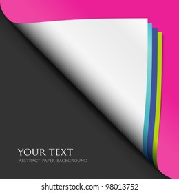 Abstract. blank colorful paper sheets. vector illustration