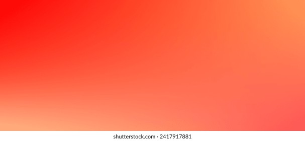 Abstract blank gradient background illustration of red orange colors. Smooth elegant modern texture vector graphic design template for wallpaper, banner, cover, web, digital, decoration