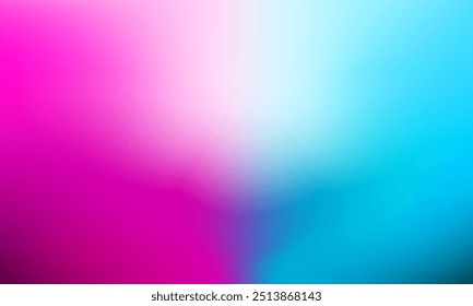 Ilustração do plano de fundo do gradiente em branco abstrato da cor magenta e azul ciano. Modelo suave elegante moderno textura design para banner, capa, web, decorativo, pano de fundo, publicidade, exibição