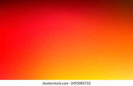 Abstract blank gradient background red, orange and yellow color. Smooth elegant transition texture design template for banner, cover, web, digital, decorative, backdrop, advertising, display, brochure