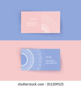 Abstract blank name card template for business artwork