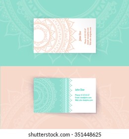 Abstract blank name card template for business artwork