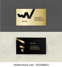 Abstract blank name card template for business artwork