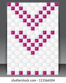 Abstract blank. Pixel art. Vector